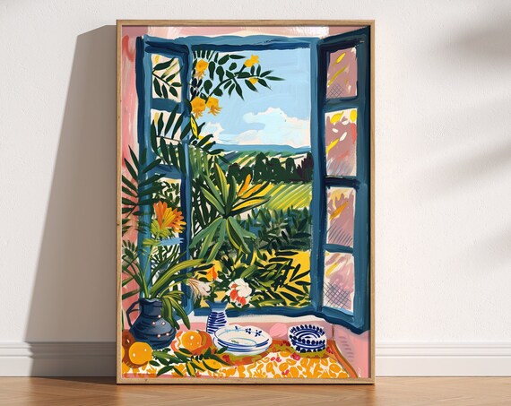 Open Window, Matisse-Inspired Fauvism Poster
