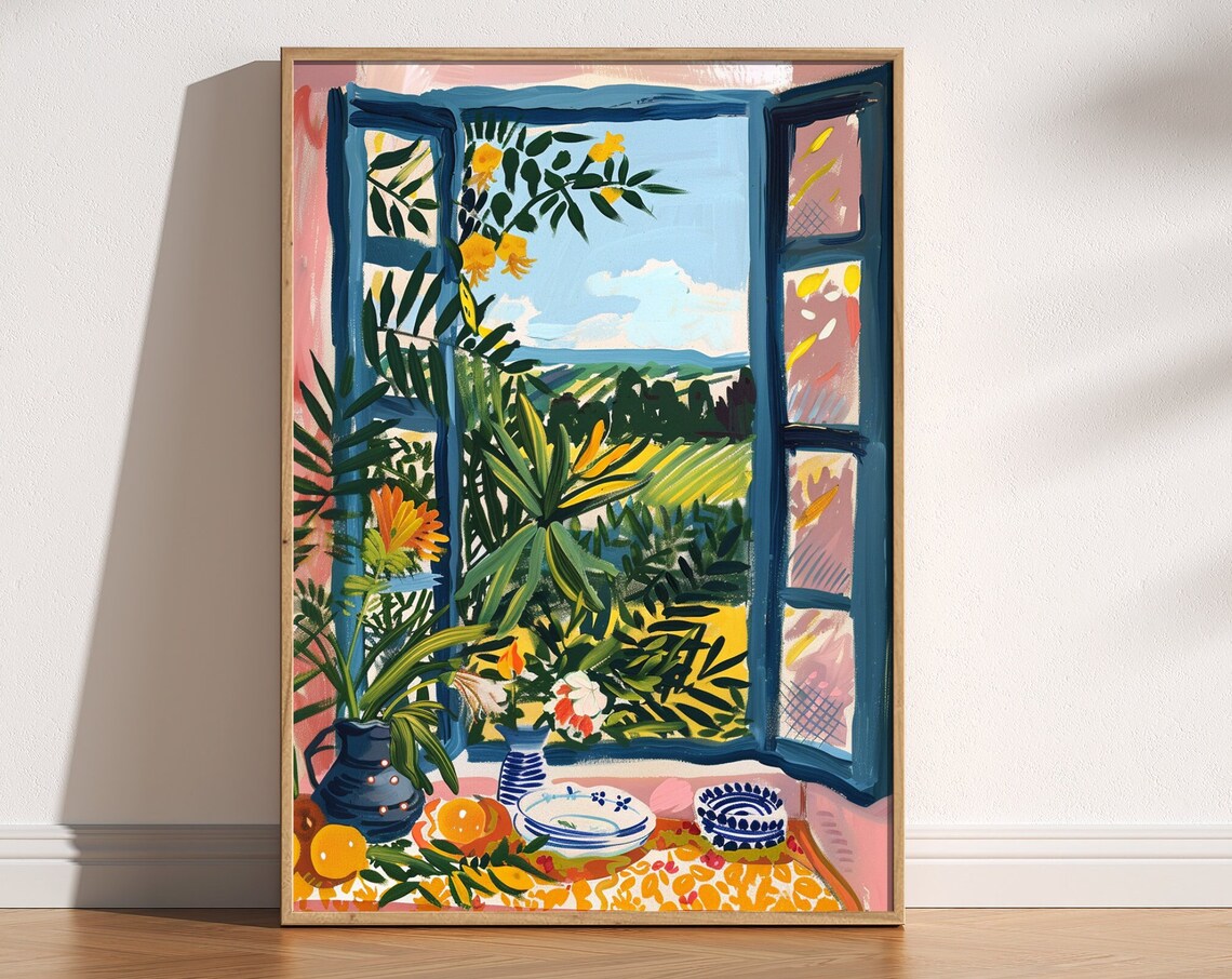 Open Window, Matisse-Inspired Fauvism Poster