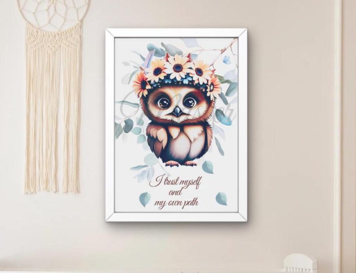 Animals Motivational Poster, English Version For Kids