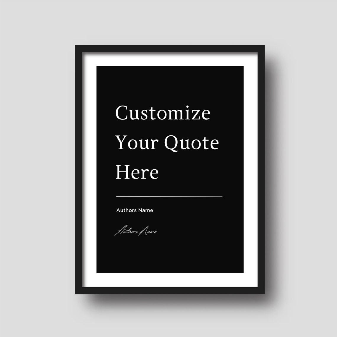 Personalized Custom Quote Poster Template Minimalist Your Words Here - Image 4