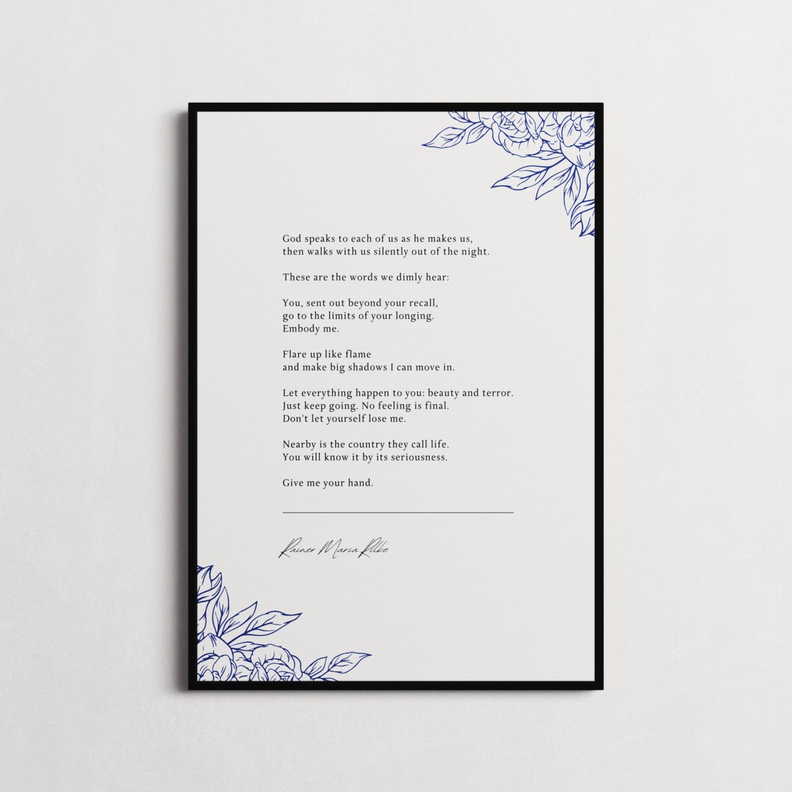 Rainer Maria Rilke Limits Of Your Longing Poem Poster Keep Going Gift - Image 3