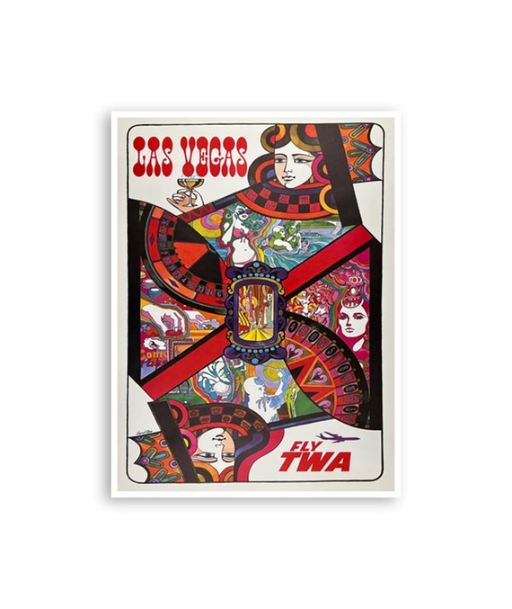 Las Vegas Art Nevada Poster Vegas Gift Vintage Travel Poster Print Zt430a