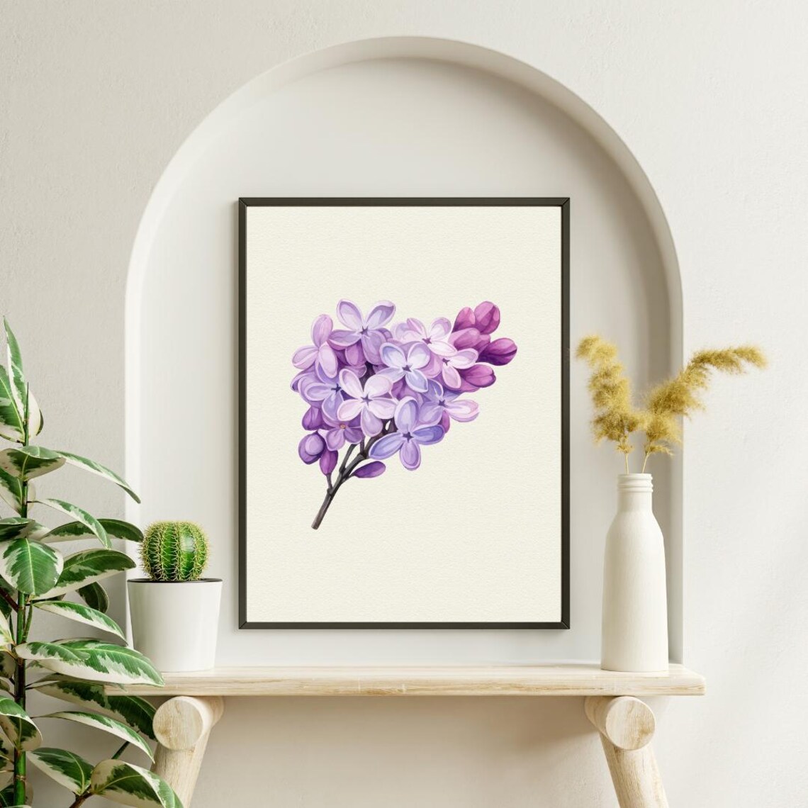 Set 15 Lavender Art Prints Botanical Wall Purple Floral Decor Instant Home Illustration