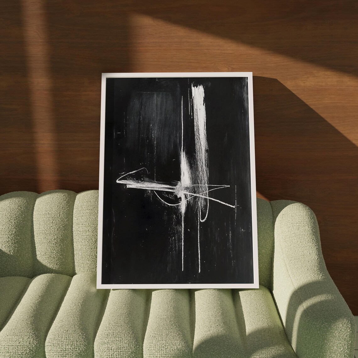 Modern Abstract Line Art, Wabi Sabi Art Print - Image 3