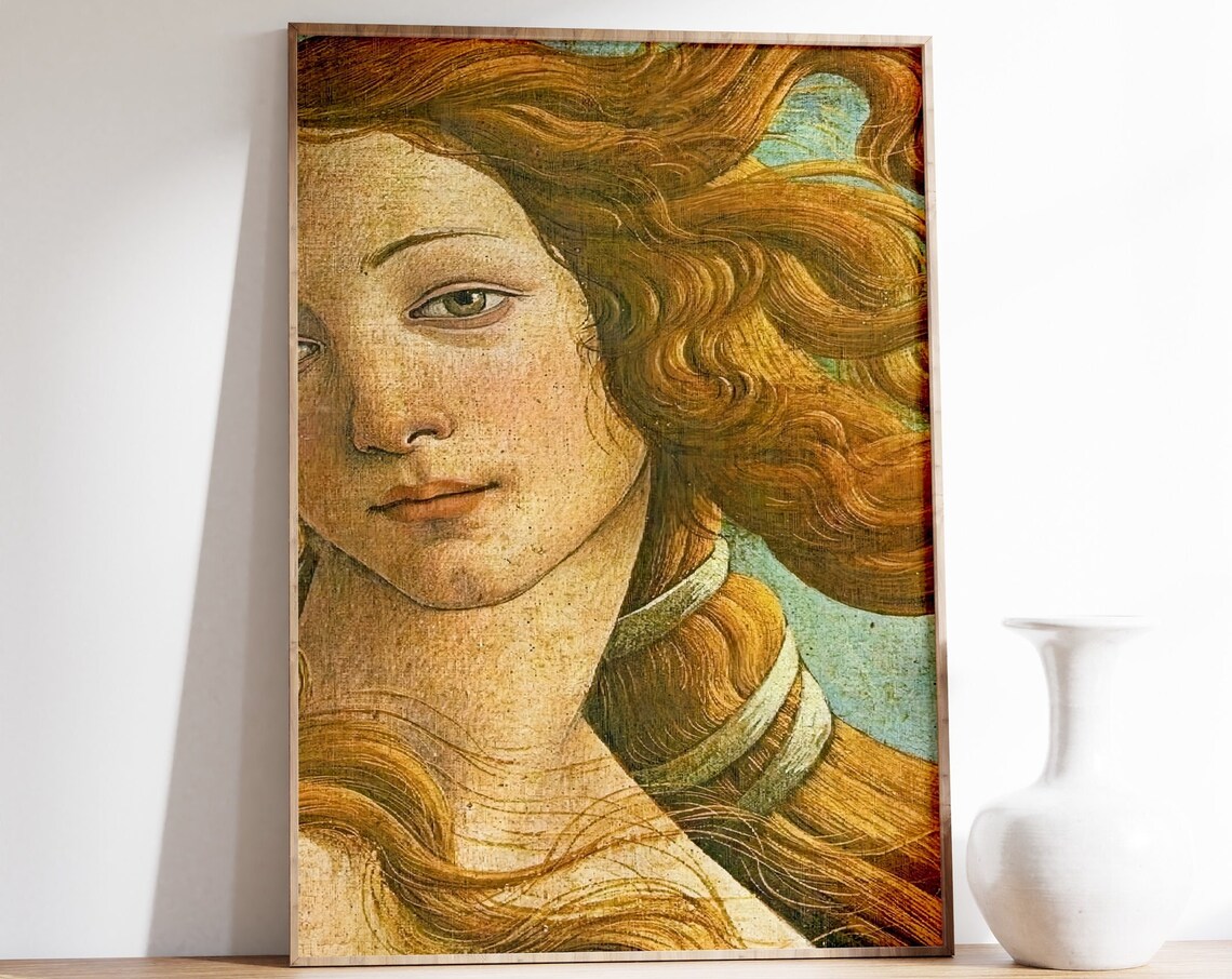 The Birth of Venus Vintage Art Print, Aphrodite