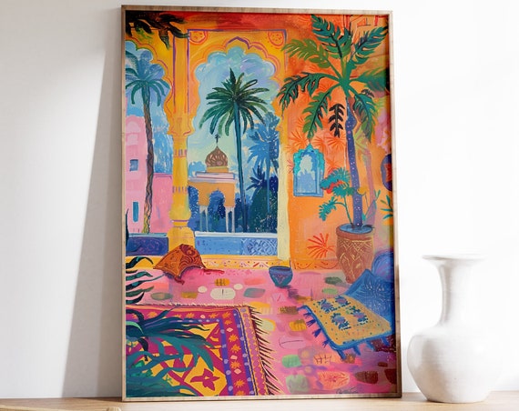 Indian Botanical and Floral City Poster Print