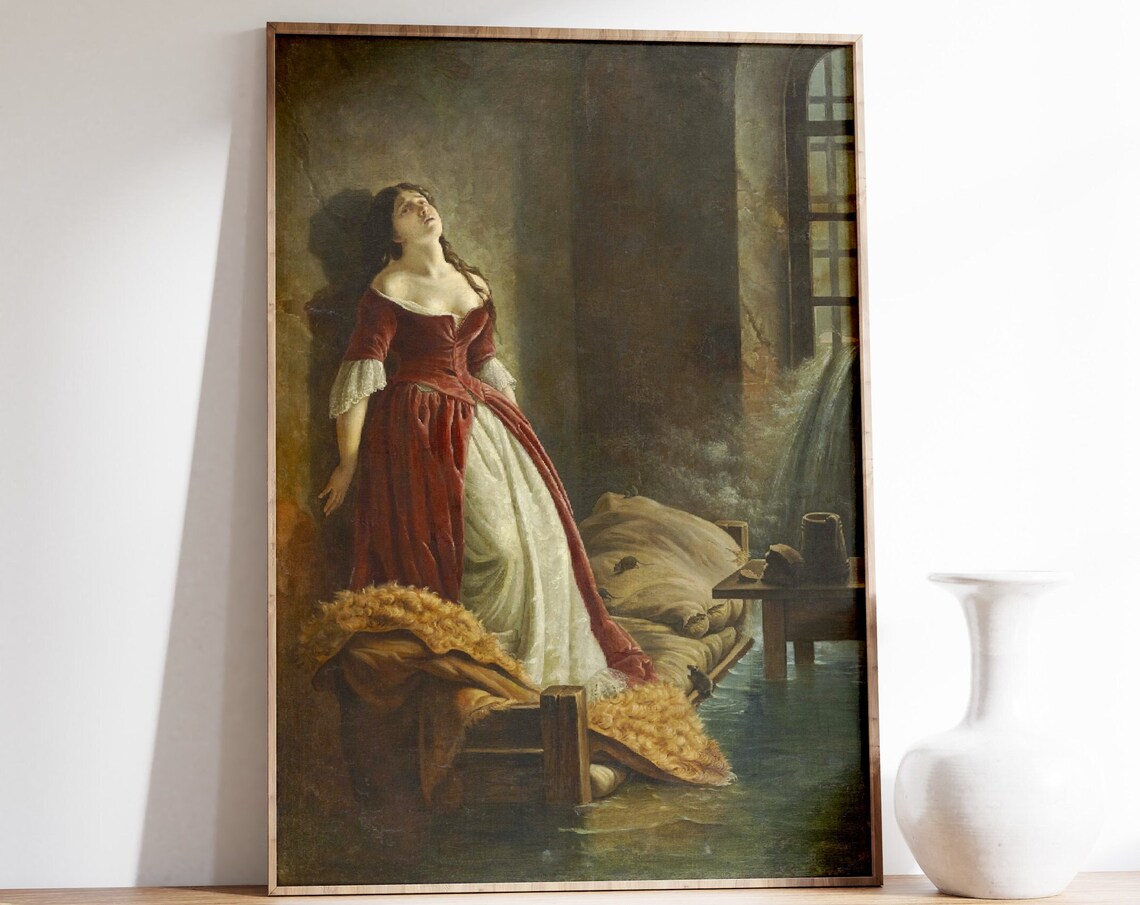Princess Tarakanova by Flavitsky Russian Romanticism Art Poster - Image 3
