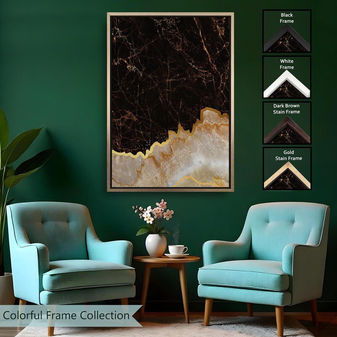 Marble Pattern Abstract Modern Art Print - Image 2