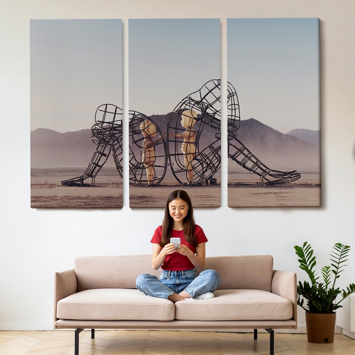 Warrior On The Dragons Brow, Surreal Art Print - Image 2
