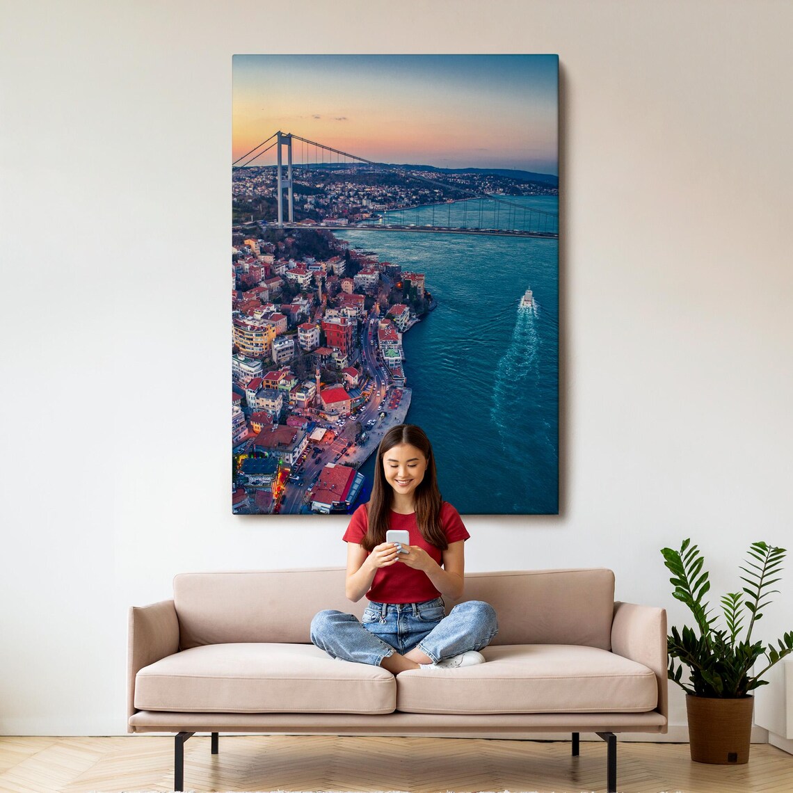 Bosphorus Bird's-Eye View, Decorative Art Print - Image 3