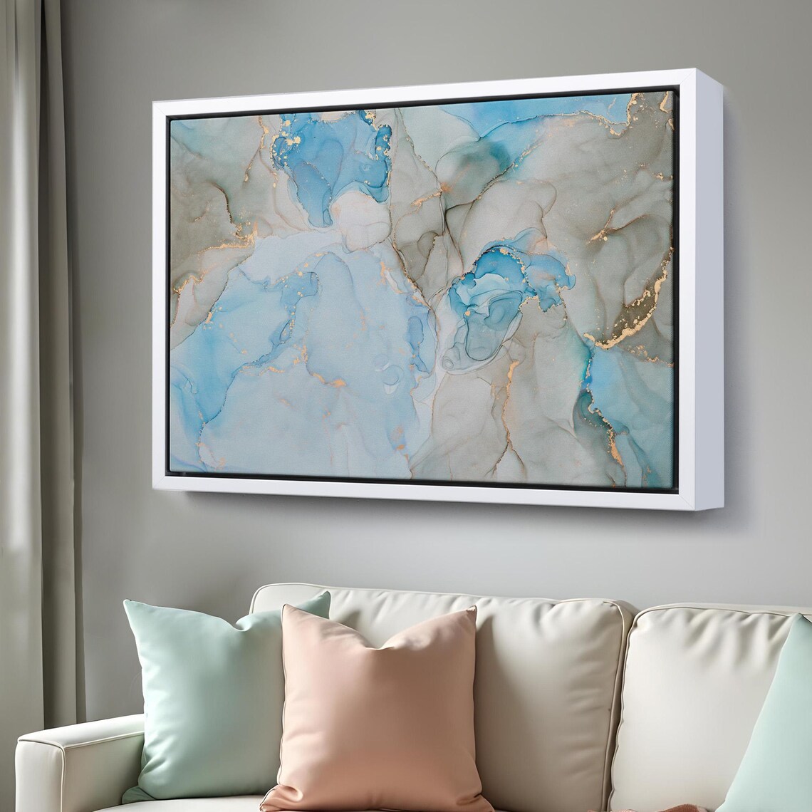 Ink And Alcohol Marble Pattern, Abstract Modern - Image 3