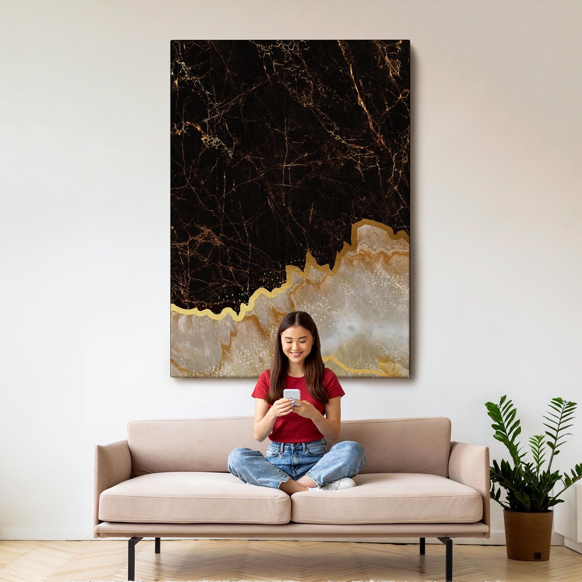 Marble Pattern Abstract Modern Art Print - Image 3