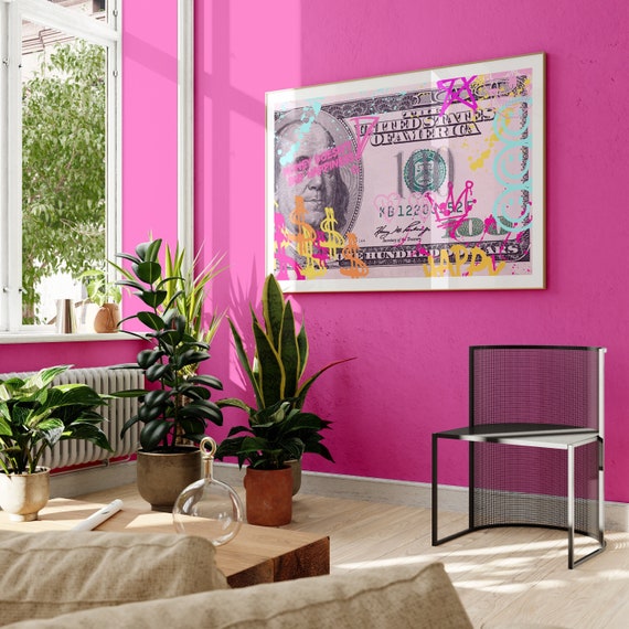 Money Doesn't Buy Happiness Preppy Poster Print