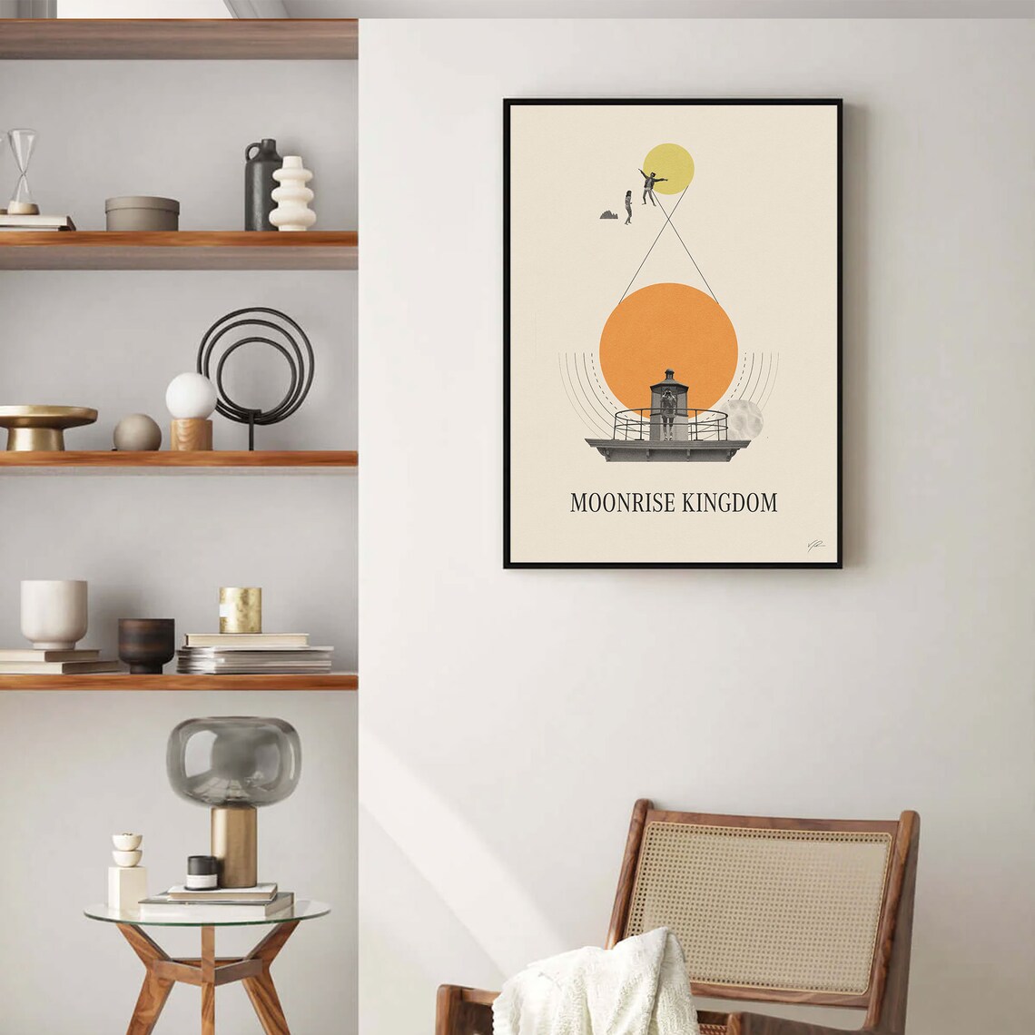 Charming Moonrise Kingdom Minimalist Alternative Movie Art Poster - Image 2