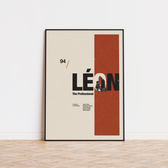 Leon-Inspired Mid Century Modern Travel Poster