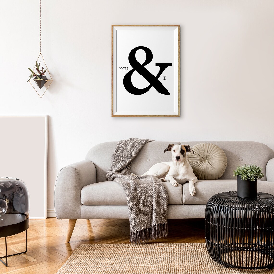 You And I Wall Art Prints You I Art Modern Wall Art Graphic Poster Minimalist Art Interior Poster Typography Art - Image 2