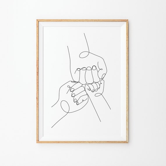 Fist Bump Print Fists Bump Family Wall Art Prints Three Hands Line Art Hand Drawing Line Drawing Wall Art Line Art Print