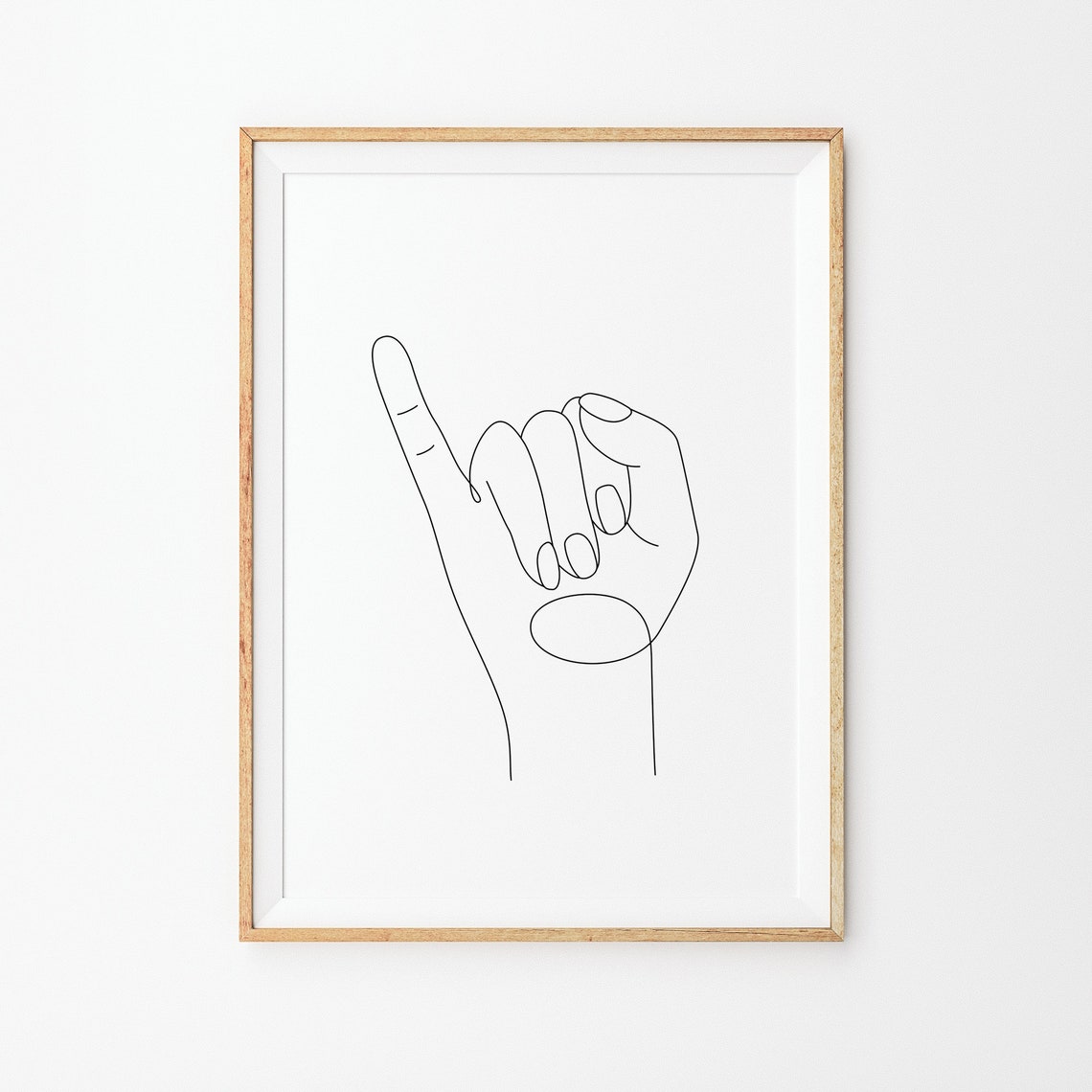 Little Finger Line Art Print Pinky Promise Art Print Line Art Poster Line Art Minimal Little Finger Wall Decor Line Art Print