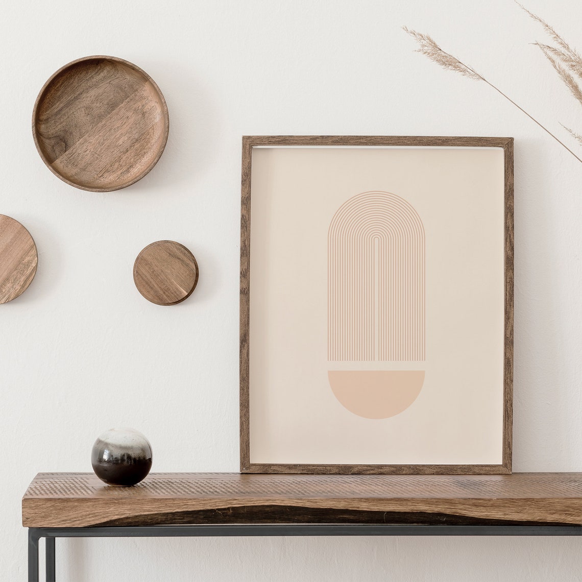 Boho Art Abstract Art Print Neutral Wall Art Modern Boho Print Geometric Wall Art Boho Print Decor Minimalist Print - Image 2