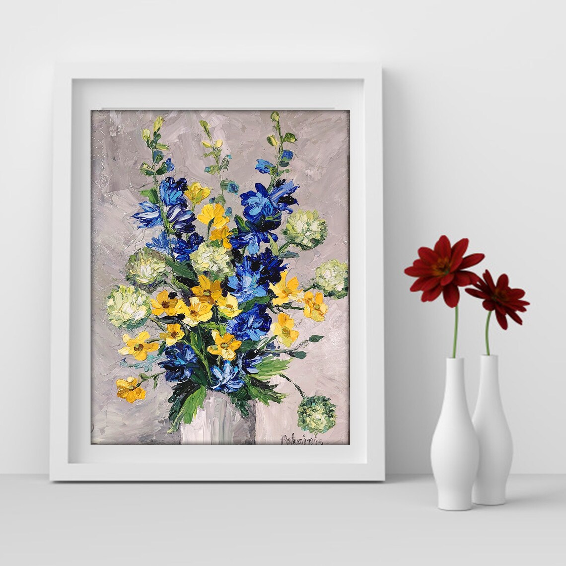 Floral Still Life Art Print, Modern Botanical - Image 5