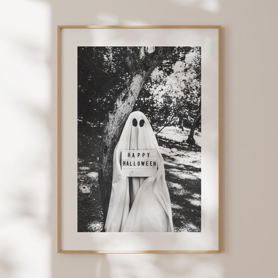 Halloween Ghost Print, Spooky Halloween Decor