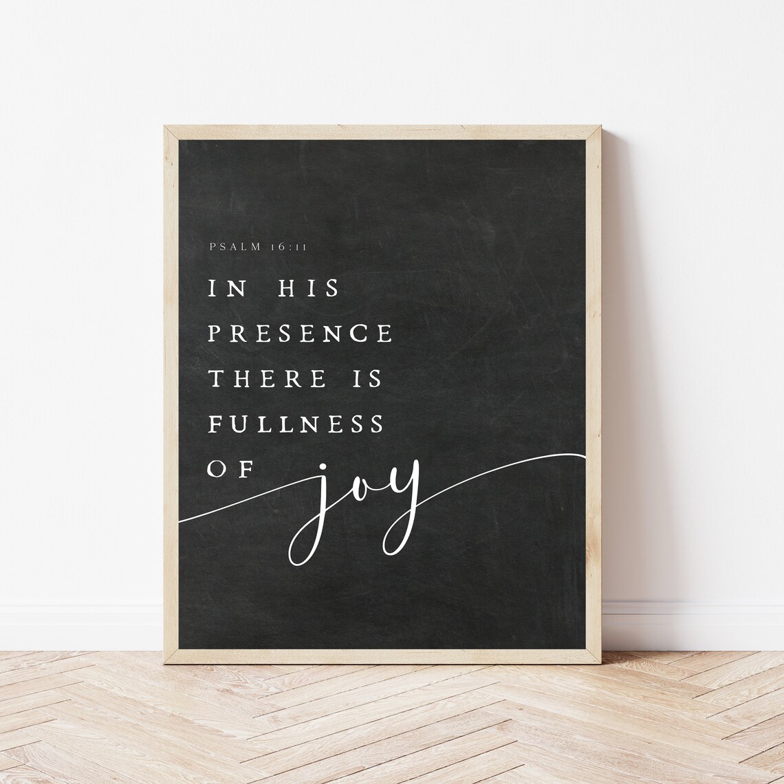 In His Presence There Is Fullness Of Joy Black Psalm 1611 Poster