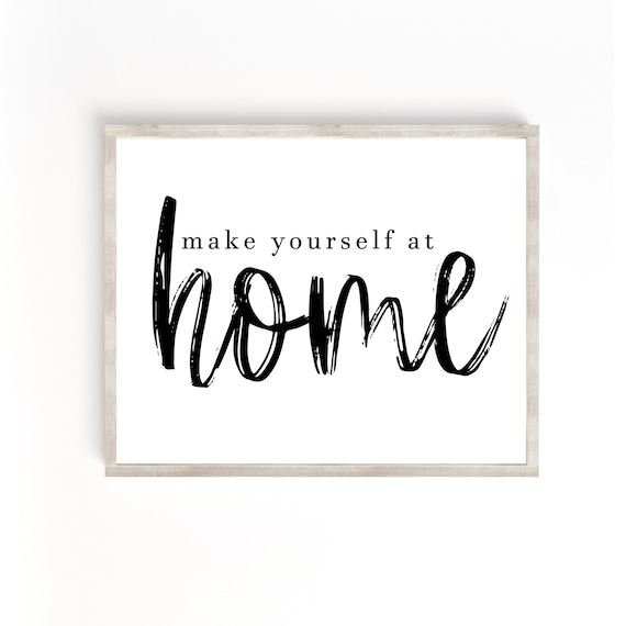 Farmhouse Welcome Sign Art Print, Entryway Decor