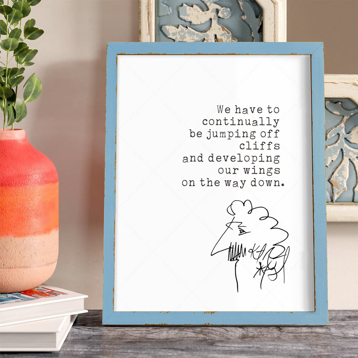 Kurt Vonnegut Quote Art Print for Book Lovers - Image 3