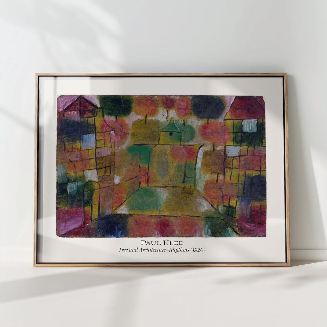Paul Klee Tree And Architecture Rhythms 1920 Abstract Art Poster