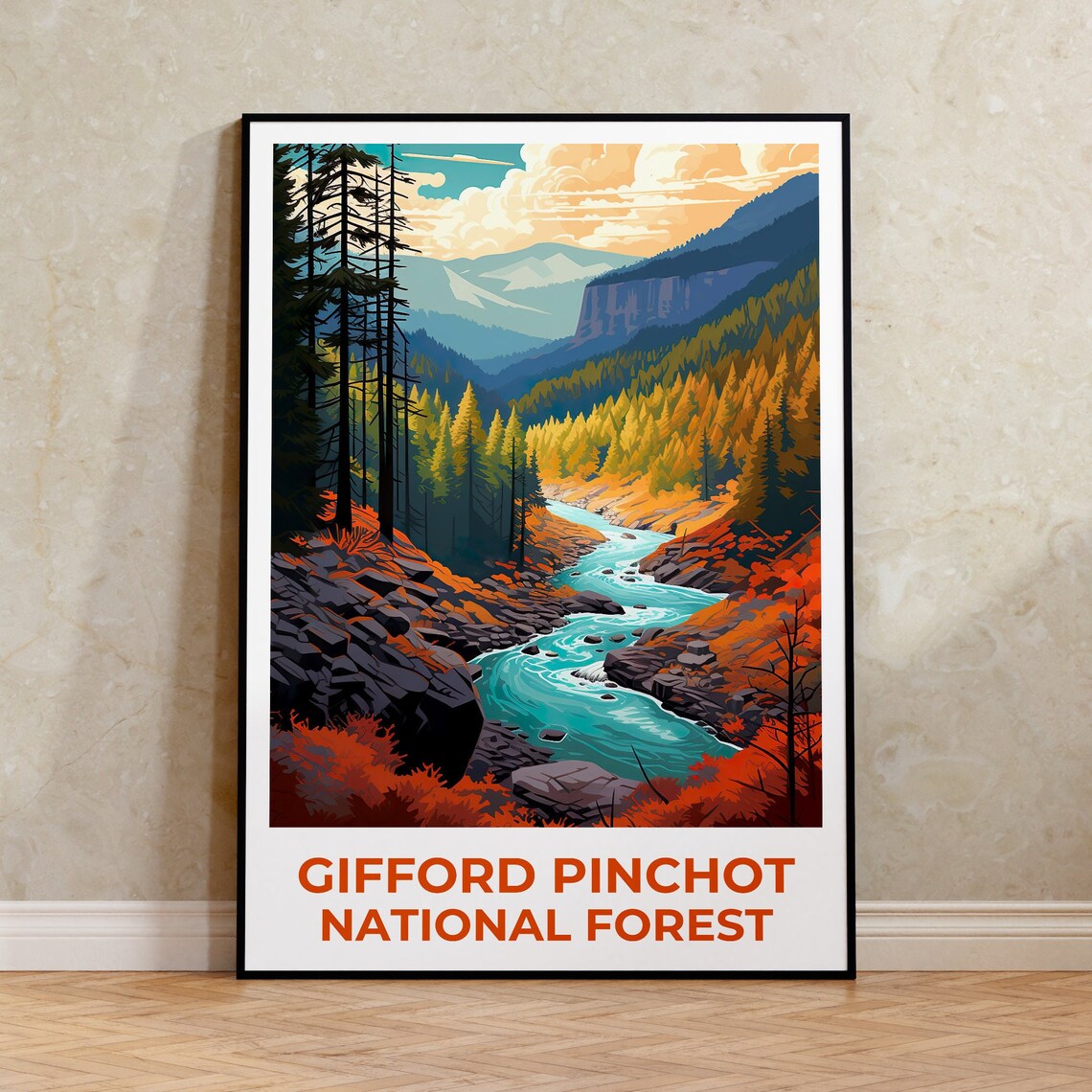 Gifford Pinchot National Forest, Washington Travel Poster
