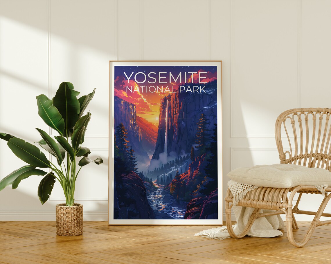 Yosemite National Park Travel Poster, California - Image 2
