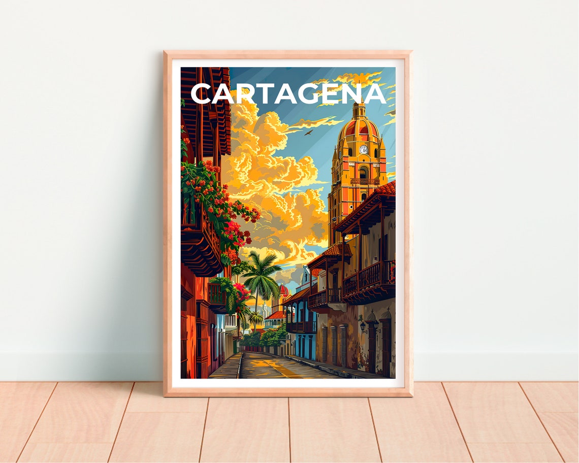 Cartagena Poster Cartagena Print Colombia Poster Colombia Print Cartagena Poster Colombia Art Colombia Gift - Image 4