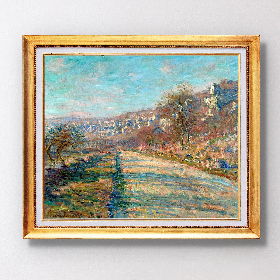 Claude Monet Road Of La Roche Guyon Fine Art Glice 1880 Sku 0135 - Image 2
