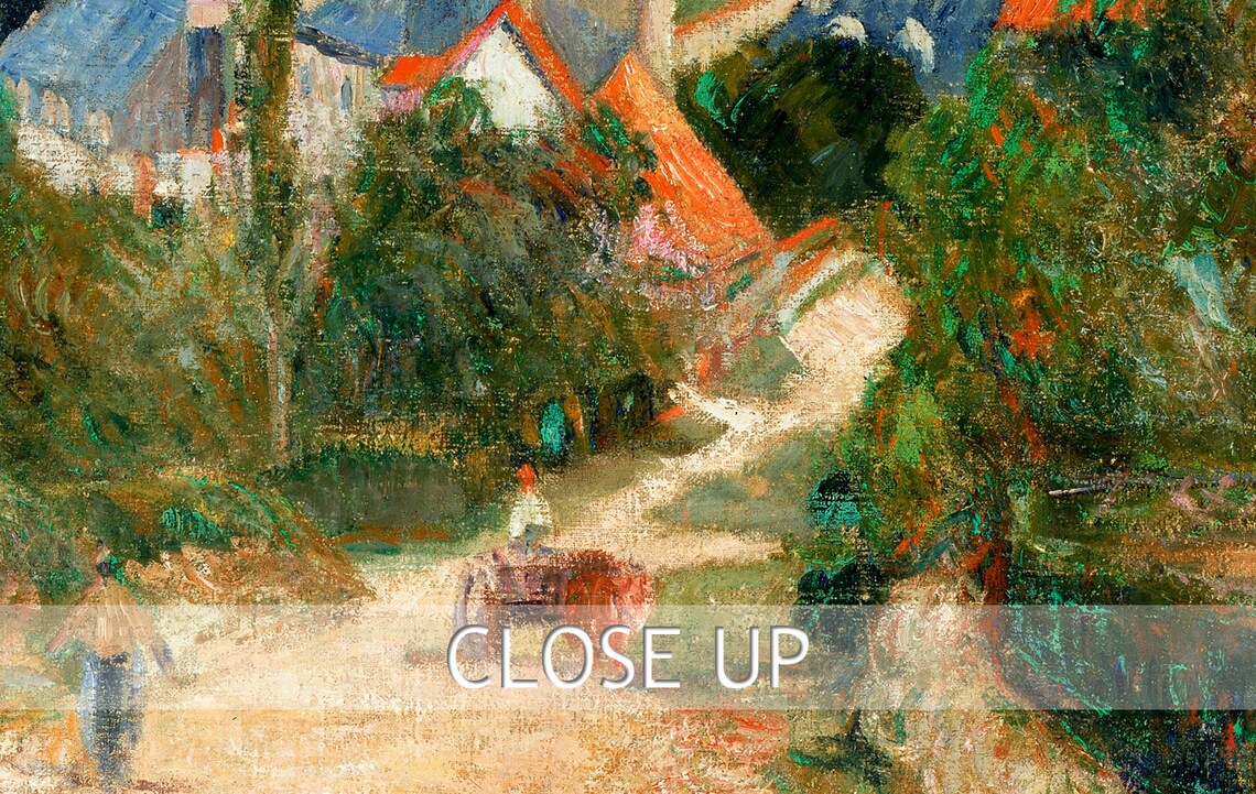 Paul Gauguin Entrance to the Village of Osny Rural Street Scene Poster - Image 2