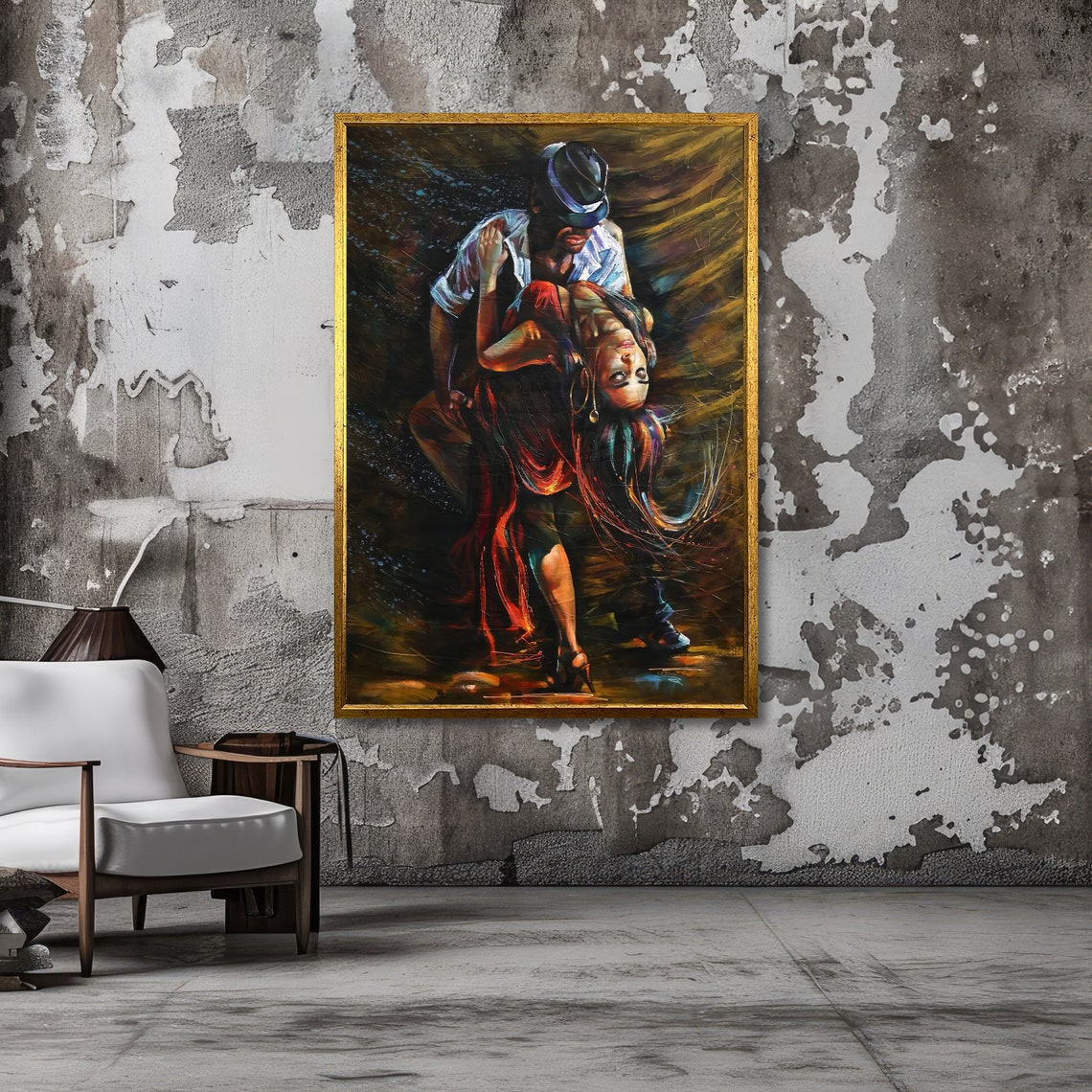 Passionate Tango Dance Art Romantic Dance Wall Print Tango Couple Poster Wall Art Design Ready To Hang Decoration - Image 3