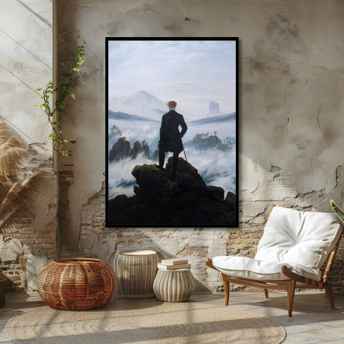 The Wanderer Above the Sea of Fog Friedrich Romantic Art Poster - Image 4