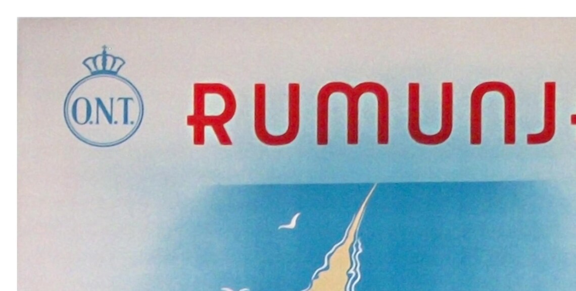 Rumunja Romania Black Sea Beach Resort Vintage Travel Poster - Image 2