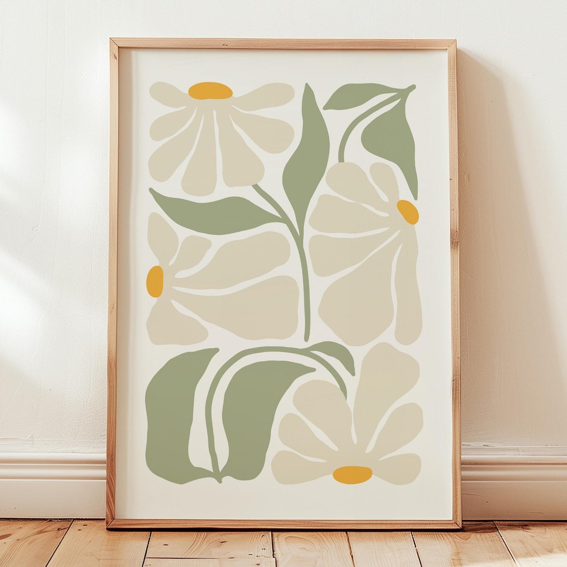 Matisse Flowers Print Botanical Boho Wall Art
