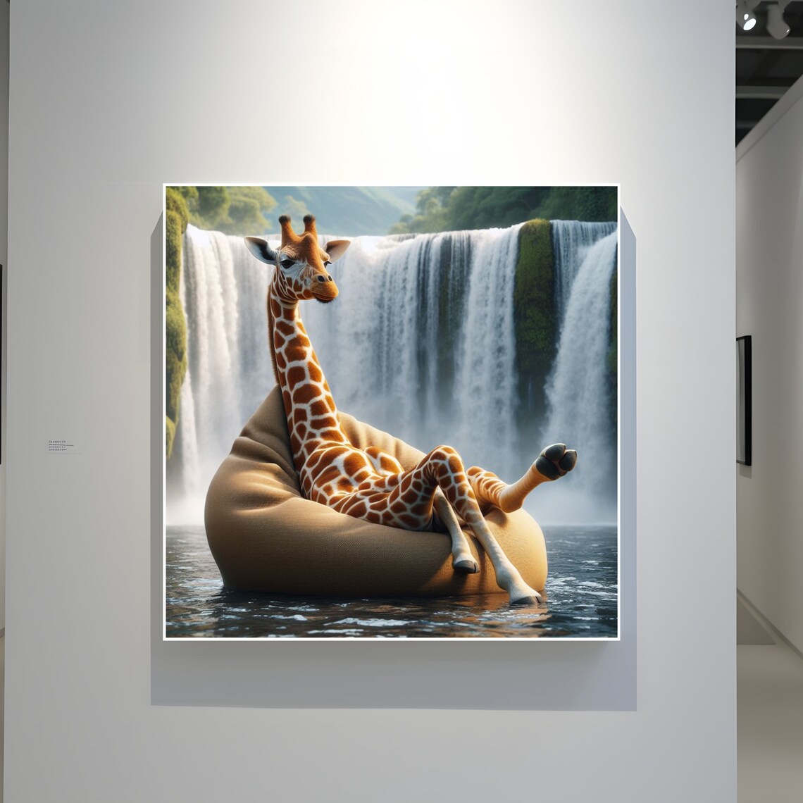 Whimsical Giraffe Waterfall Art For Every Space - Image 3