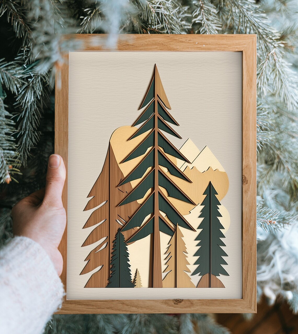 Mountain Nature Print, Vintage Cabin Decor - Image 4