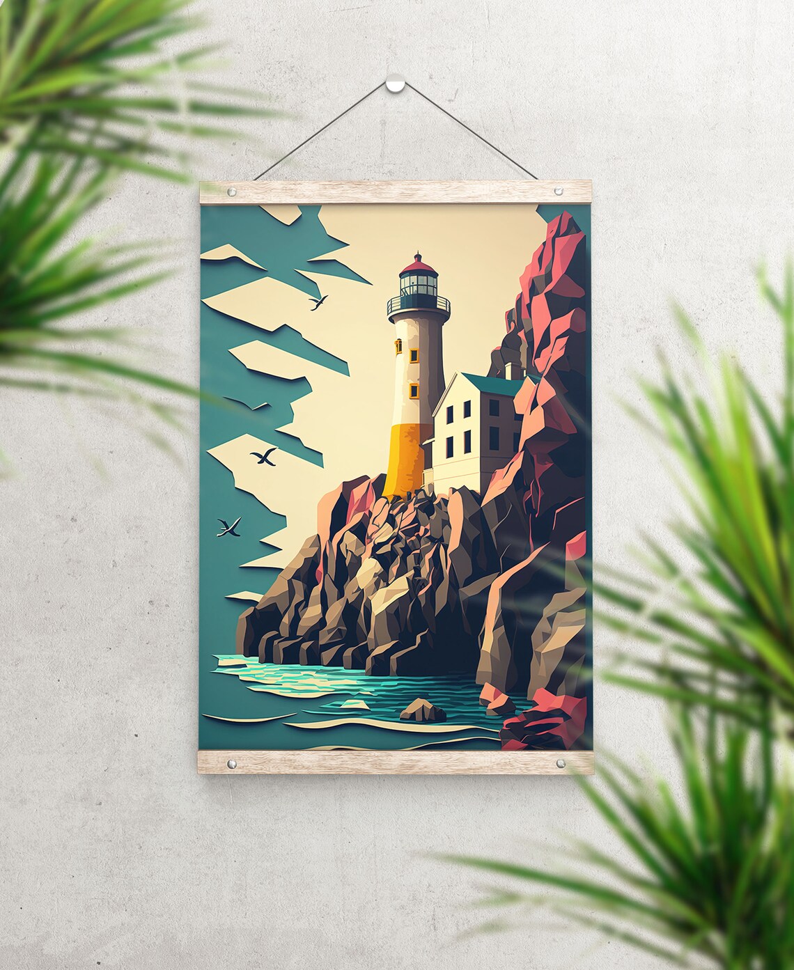 Split Rock Lighthouse Print, Minnesota Travel Poster - Image 5