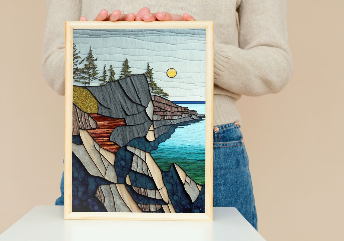 Lake Superior Shoreline, Duluth Minnesota Art Print - Image 5