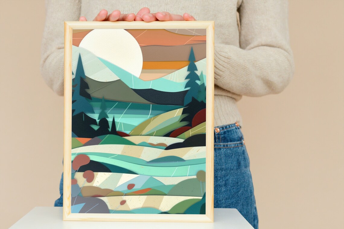 Lake Superior Print, Minnesota Scenic Travel Poster - Image 4