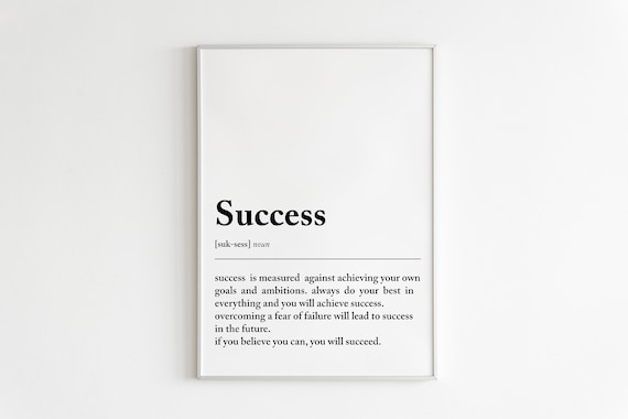 Success Definition, Inspirational Office Quote
