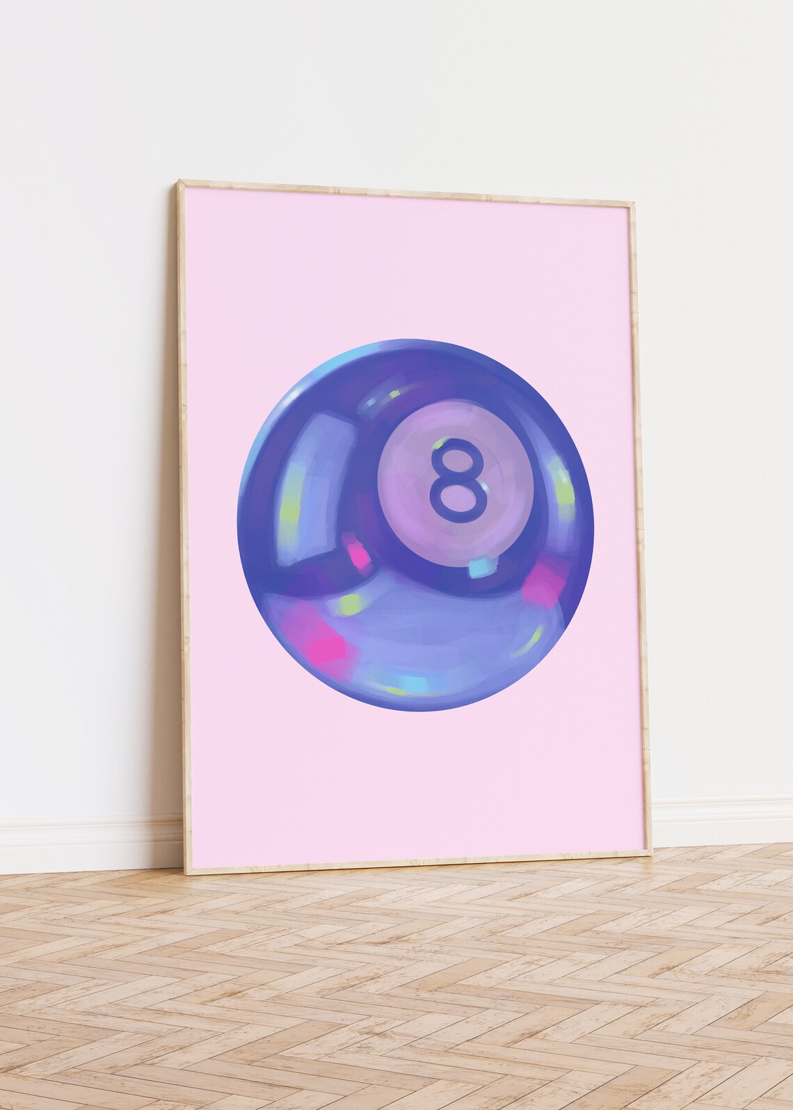 Magic 8 Ball Poster, Funky Girl Apartment Decor - Image 2