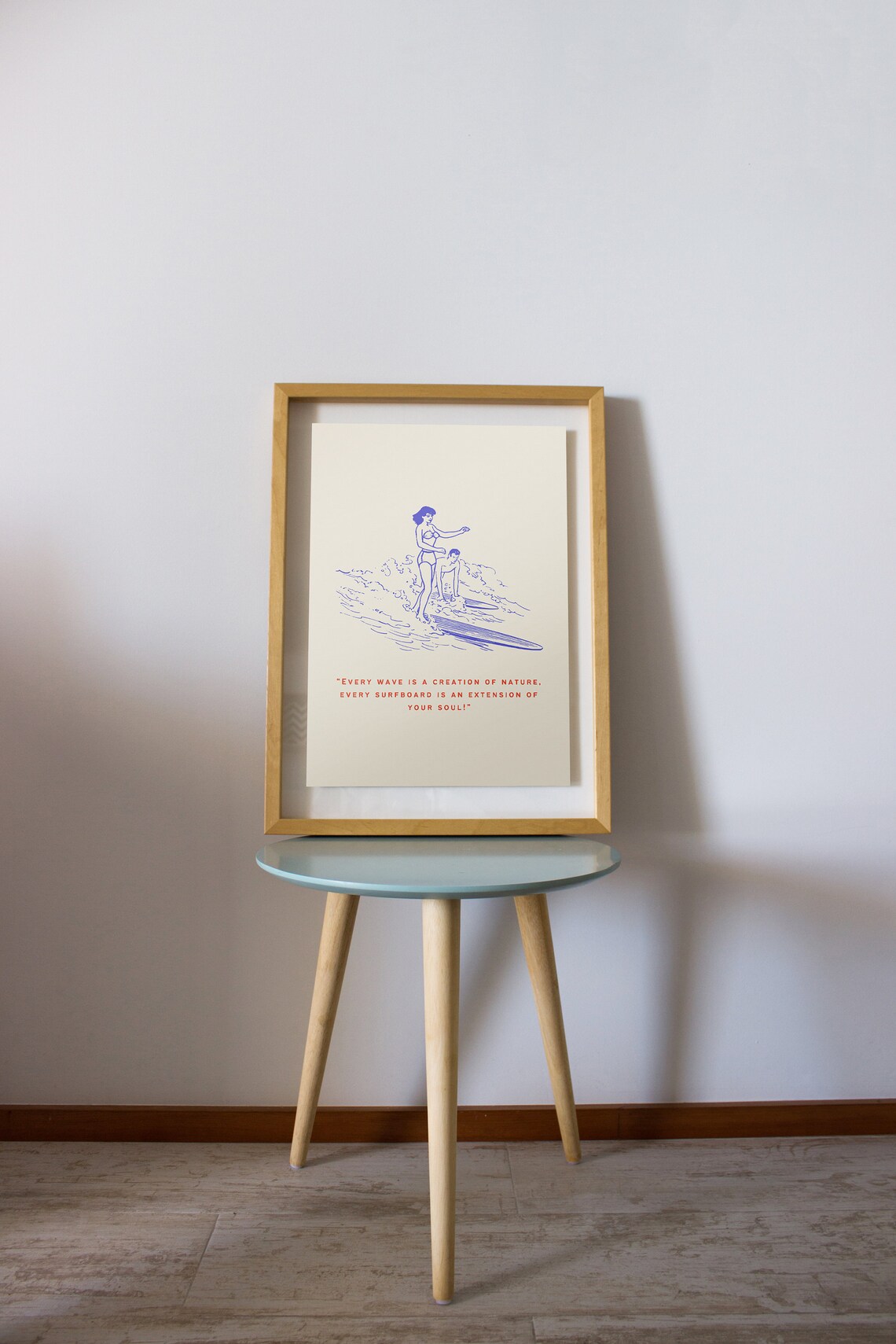 Retro Surf Nursery Decor, Vintage Beach Print - Image 2