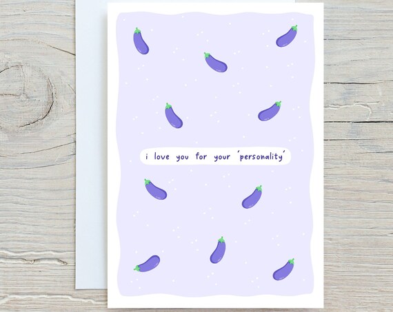 Funny Anniversary Card For Boyfriend Cheeky Adult Husband Aubergine Card