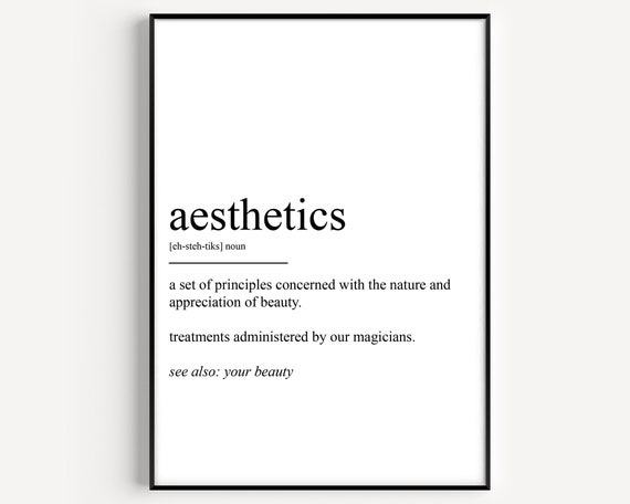 Aesthetics Definition Art Print