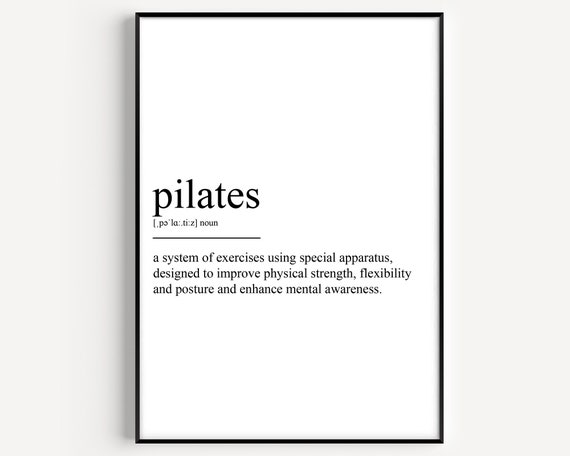 Pilates Definition Print