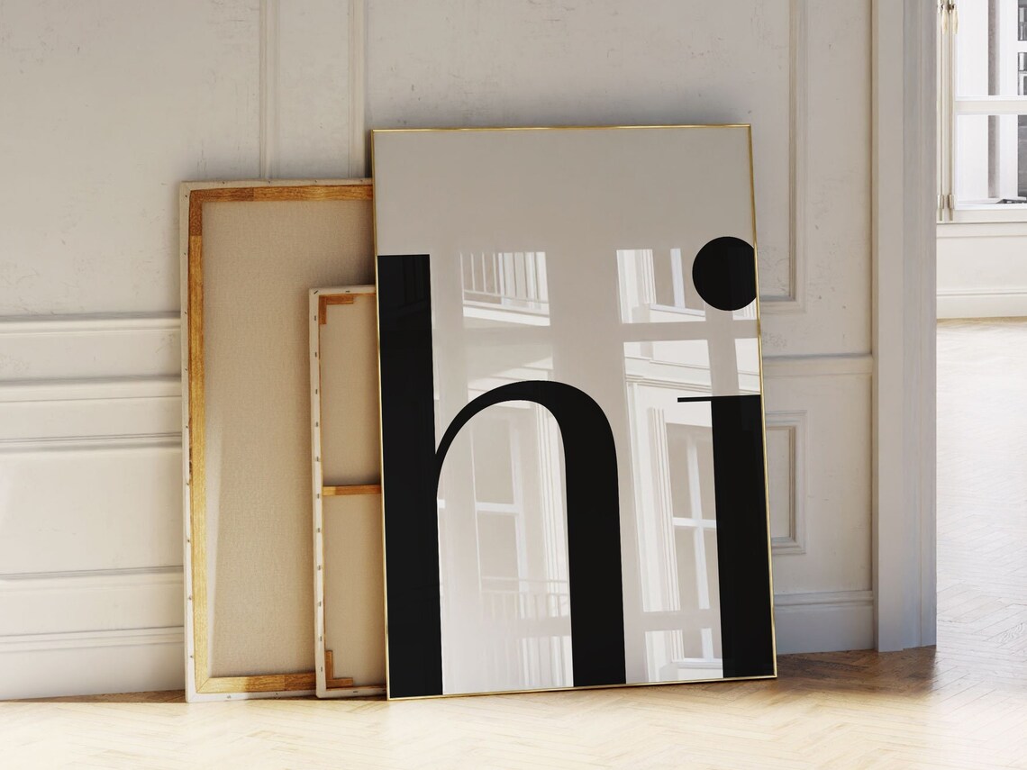 Hi Typography, Bold Scandinavian Style Decor - Image 2